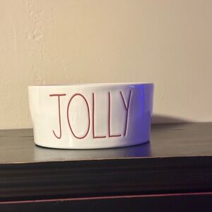 Jolly White and Red Holiday Bowl Rae Dunne by Magenta